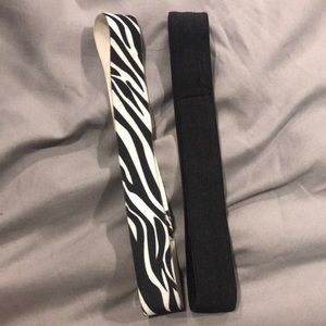 Black and Zebra Print Headbands